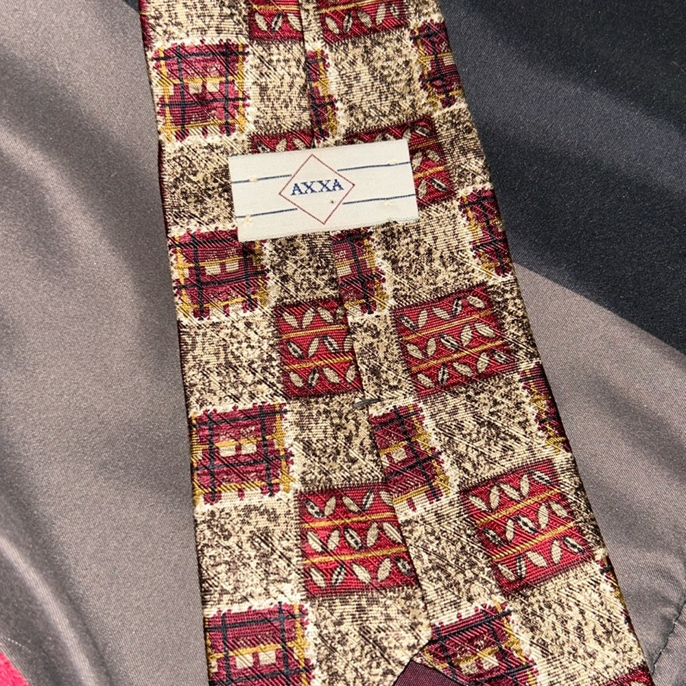 - 🔥 AXXA Necktie Business Silk Dad Gift Abstract Art
